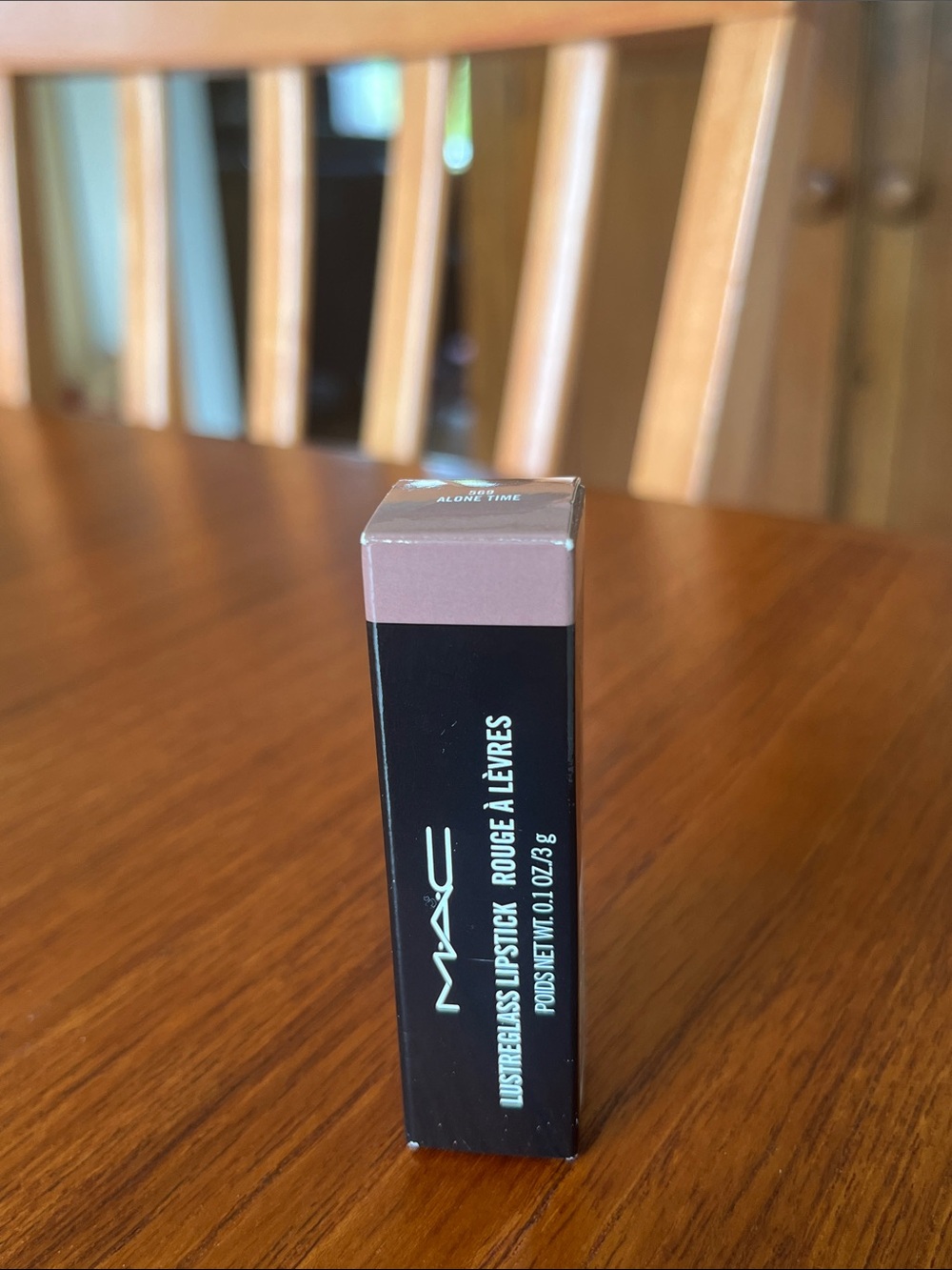MAC lipstick lustreglass ALONE TIME